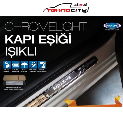 ChromeLight Sport Işıklı Kapı Eşiği